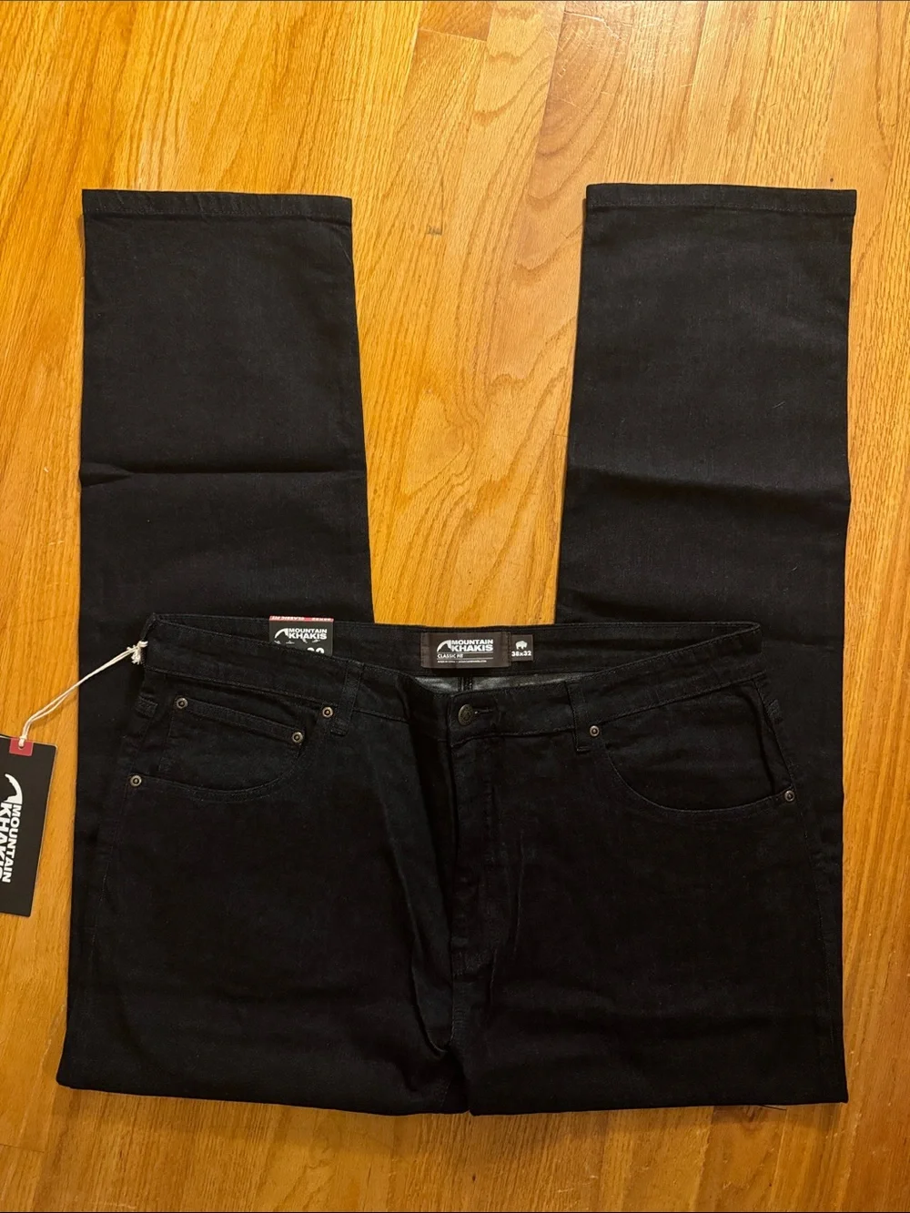 38x32 Mountain Khakis Miter Denim Jean Classic Fit in Dark Wash